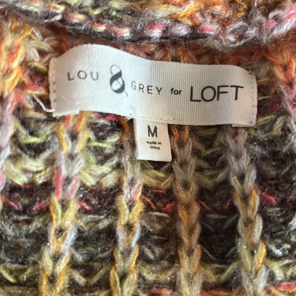 ‼️NWOT Lou & Grey for LOFT multicolored slouchy sweater‼️ - Picture 3 of 6